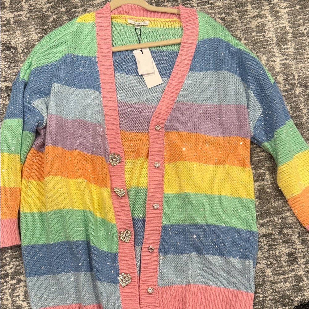 OLIVIA RUBIN Multicolor Striped Cardigan